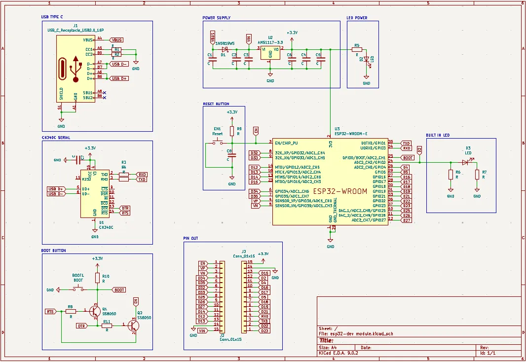 ESP32 Dev Module Schema